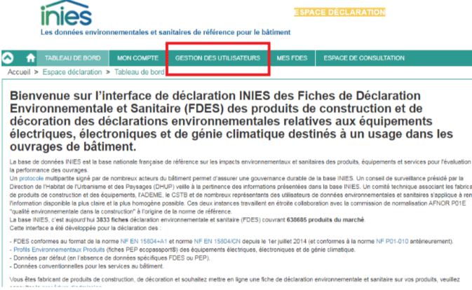 Création de compte utilisateur