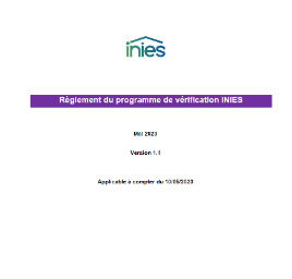 Une nouvelle version du règlement du programme de vérification INIES est disponible